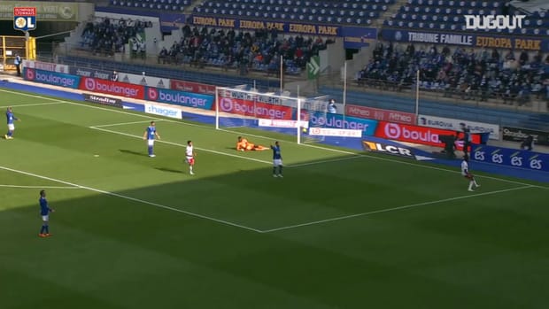 Memphis Depay's wonder free-kick vs Strasbourg